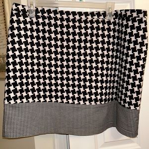 Michael Kors houndstooth print mini skirt